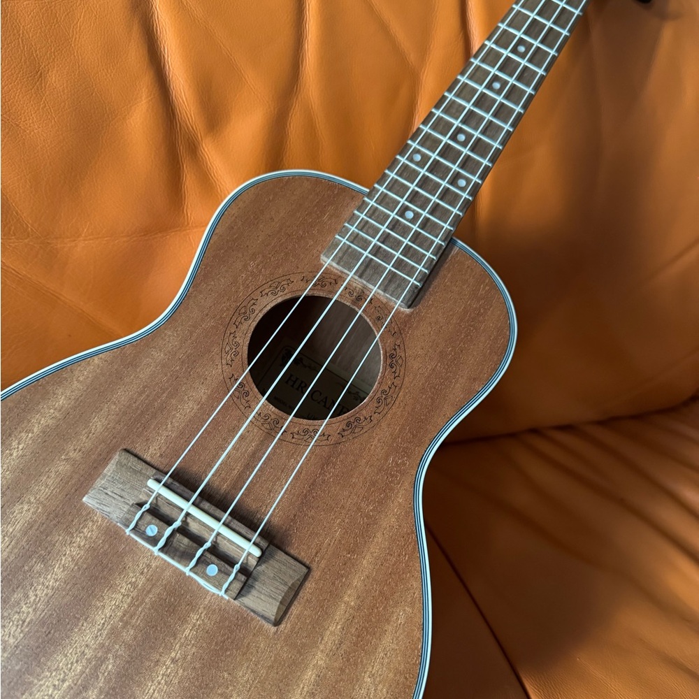 Brown Ukulele with White Trim